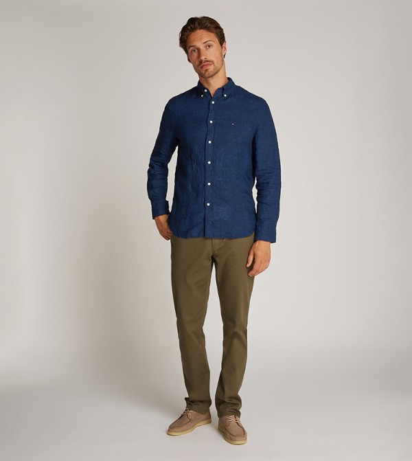 تومي هيلفيغر  قمصان - كحلي Long Sleeves