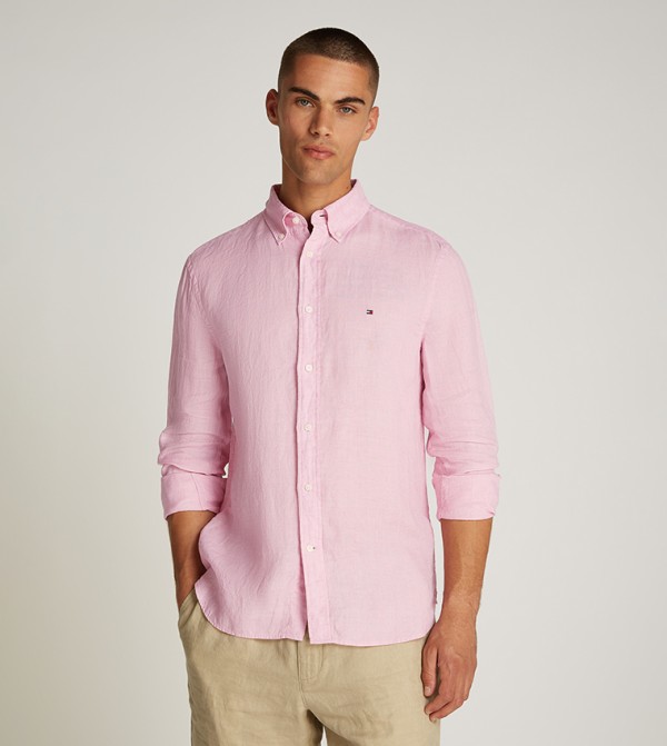 Tommy Hilfiger  Shirts - Pink Casual Shirts