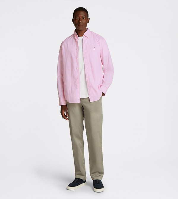 تومي هيلفيغر  قمصان - وردي Long Sleeves