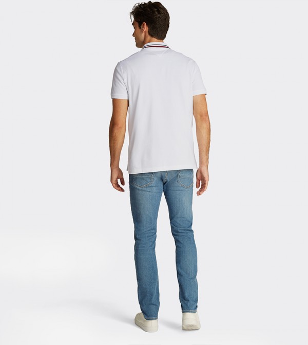 Tommy Hilfiger  T-Shirts - White Polo T-shirts