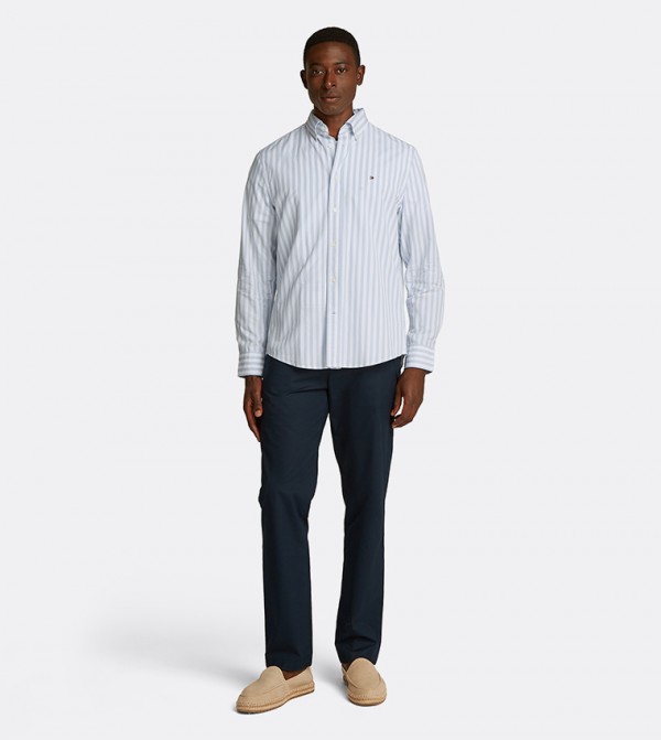 تومي هيلفيغر  - أزرق Long Sleeves