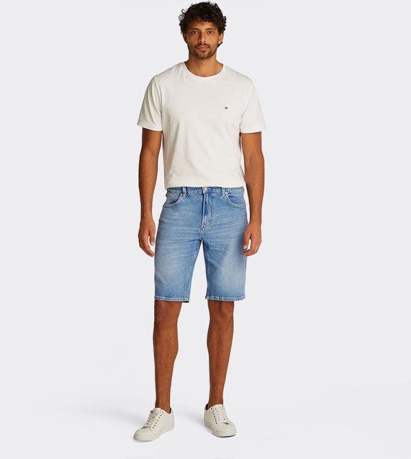 تومي هيلفيغر  - أزرق Denim shorts