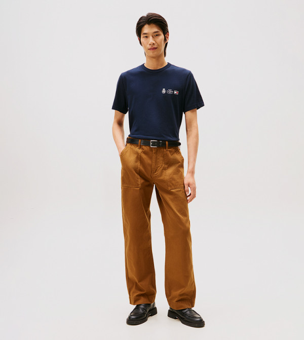 Tommy Hilfiger  Clothing - Navy Round Neck T-Shirts