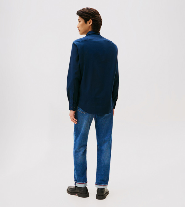 تومي هيلفيغر  أكمام طويلة - كحلي Long Sleeves