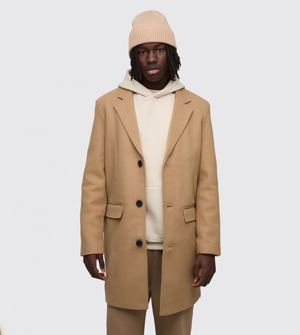 boohooMAN  Jackets & Coats - Camel Overcoats