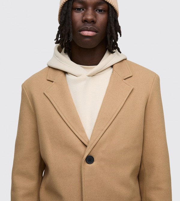 boohooMAN  Jackets & Coats - Camel Overcoats