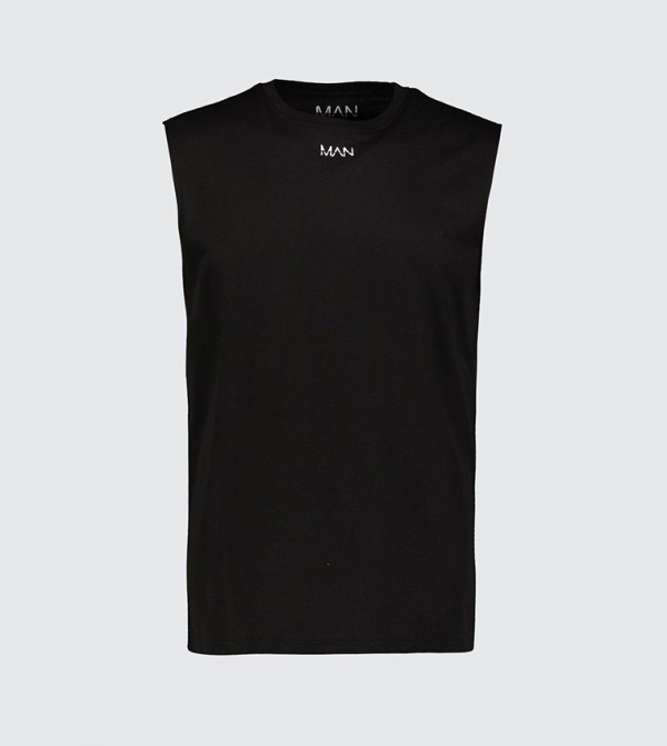 boohoo  T-Shirts & Vests - Black T-Shirts & Vests