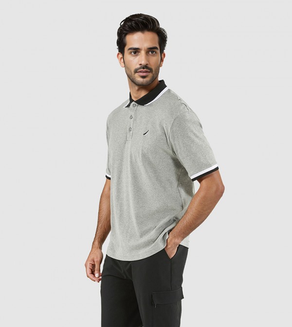 Nautica Nautica - Grey Polo T-shirts