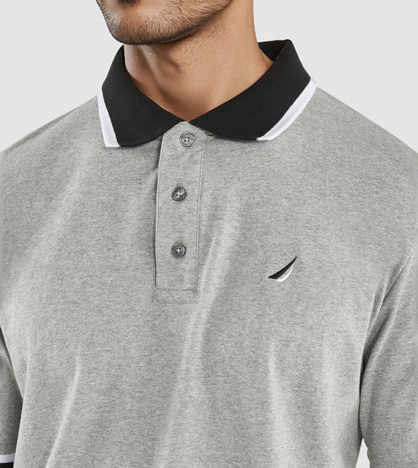 Nautica Nautica - Grey Polo T-shirts