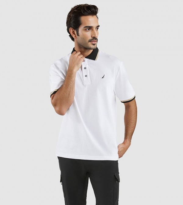 Nautica Nautica - White Polo T-shirts