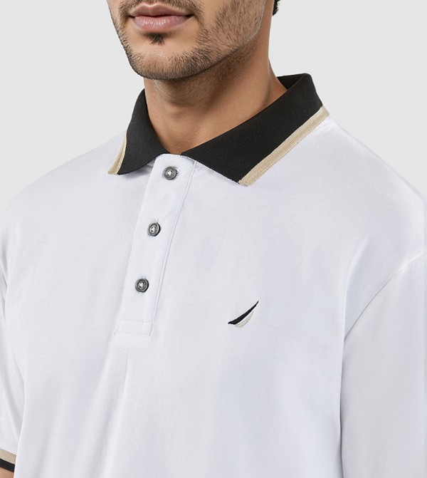 Nautica Nautica - White Polo T-shirts