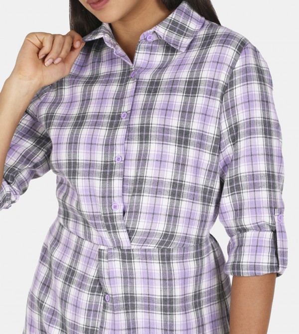 HIS & HERS HIS & HERS - Purple Casual Dresses