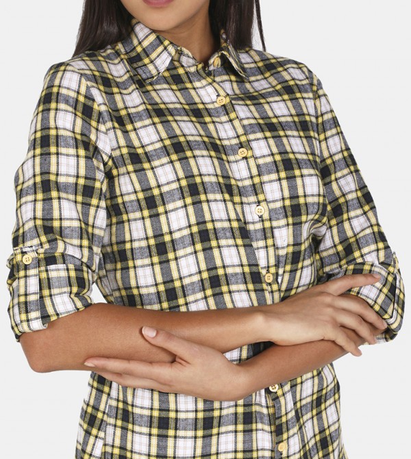 HIS & HERS HIS & HERS - Yellow Casual Dresses