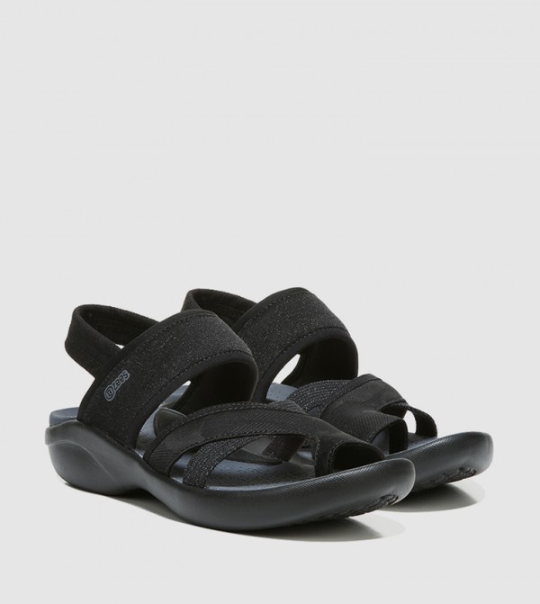 بيزيس  - أسود Wedge Sandals