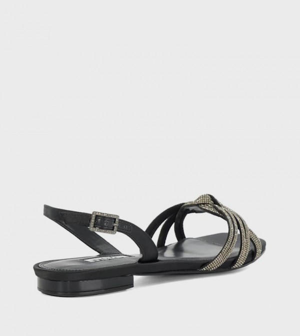 Dune London Dune London - Black Flat Sandals