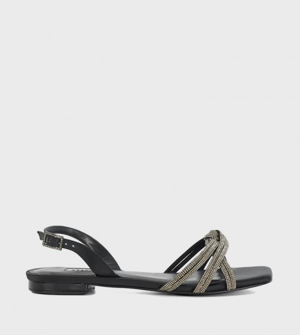 Dune London Dune London - Black Flat Sandals