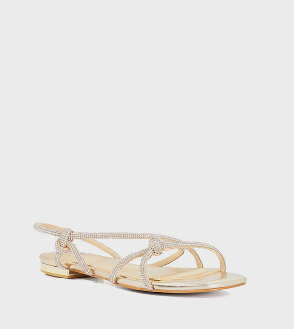 Dune London  Sandals - Gold Flat Sandals