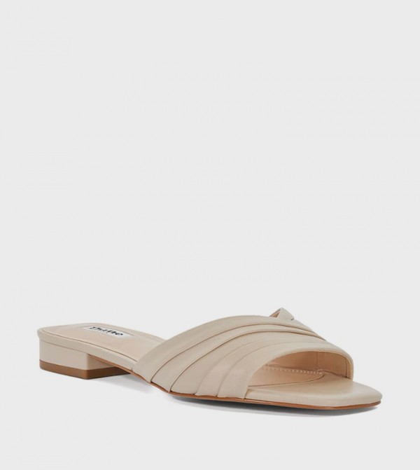 Dune London Dune London - Cream Flat Sandals