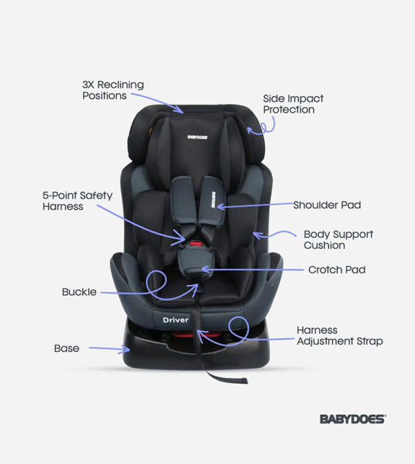 BABYDOES BABYDOES - Black Baby Car Seats