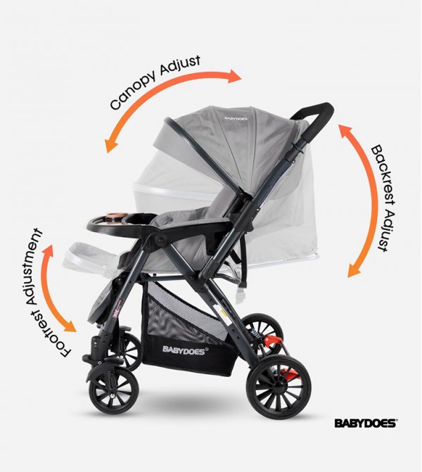 BABYDOES  - Grey Strollers & Travel Systems