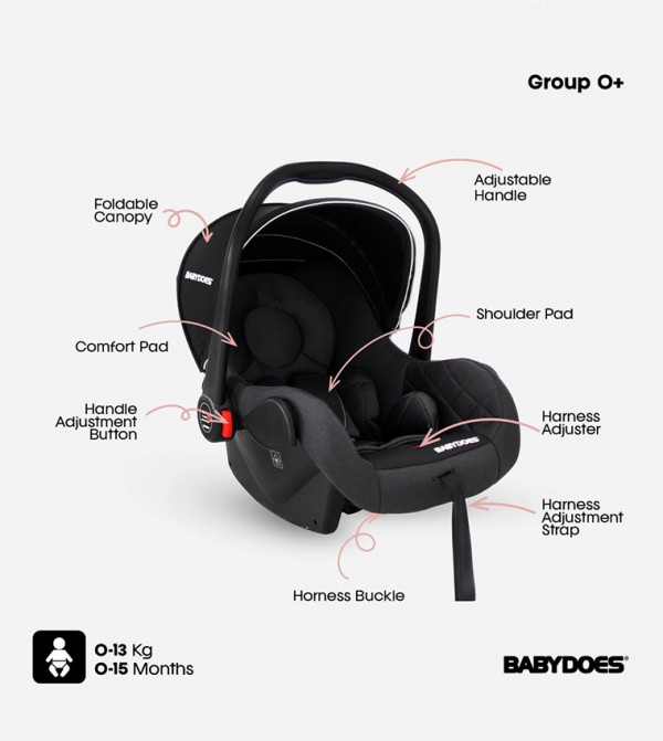 BABYDOES  - Black Baby Car Seats