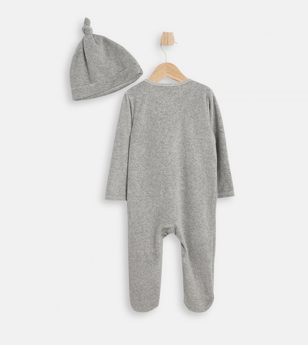 BABIES & MORE  Nightwear - Grey Sleep Suits/Footies