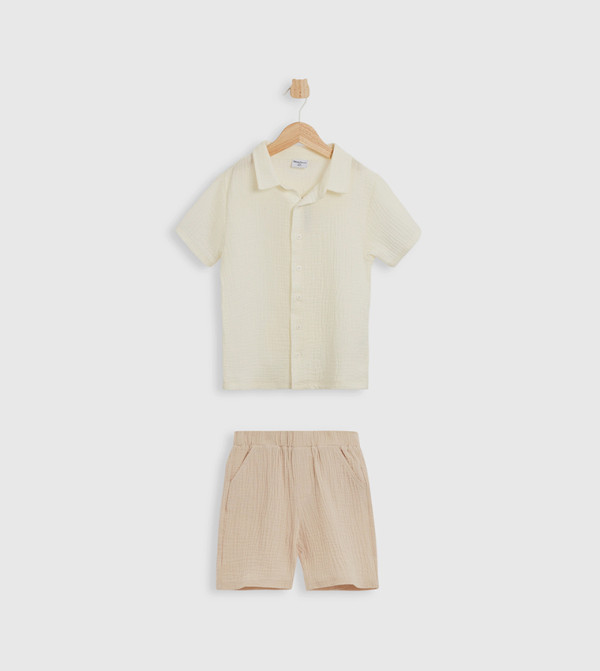 BABIES & MORE BABIES & MORE - Beige Shirts & Bottoms