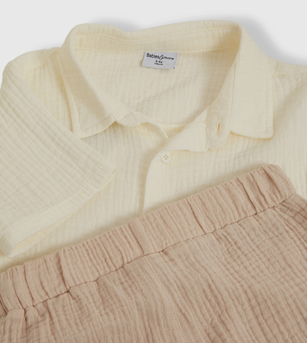 BABIES & MORE BABIES & MORE - Beige Shirts & Bottoms