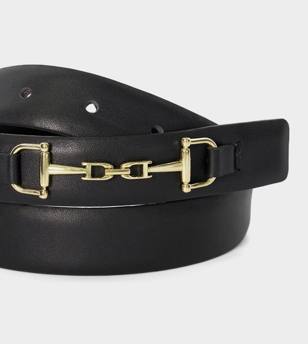 Dune London  Belts - Black Leather Belts