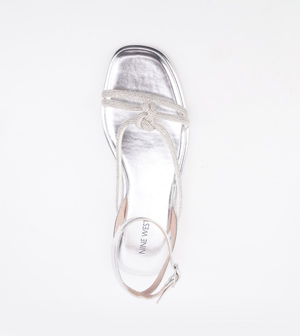 Nine West  ninewest-ramadan - Silver Flat Sandals