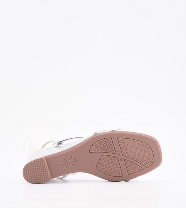 Nine West  ninewest-ramadan - Silver Wedge Sandals