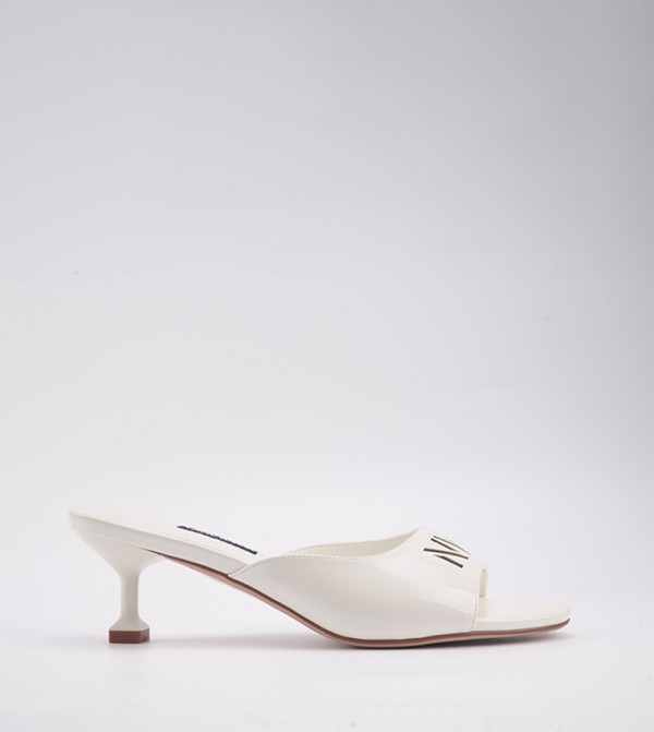 Nine West  Heels - White Heeled Sandals