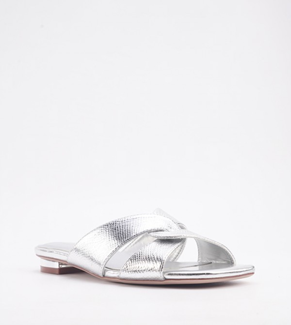 Nine West  ninewest-ramadan - Silver Flat Sandals
