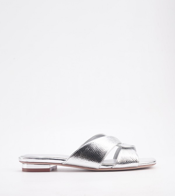 Nine West  ninewest-ramadan - Silver Flat Sandals