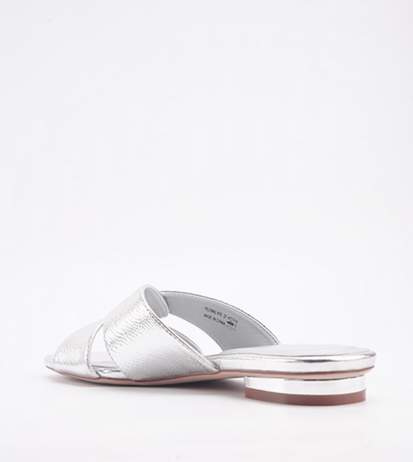 Nine West  ninewest-ramadan - Silver Flat Sandals