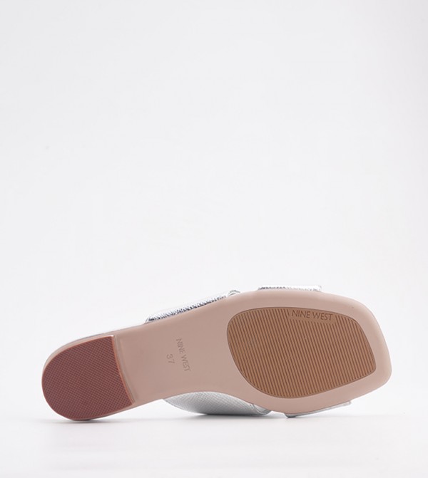Nine West  ninewest-ramadan - Silver Flat Sandals
