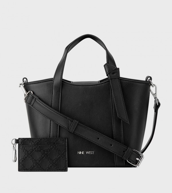 ناين وست  حقائب توت - أسود حقائب يد كبيرة