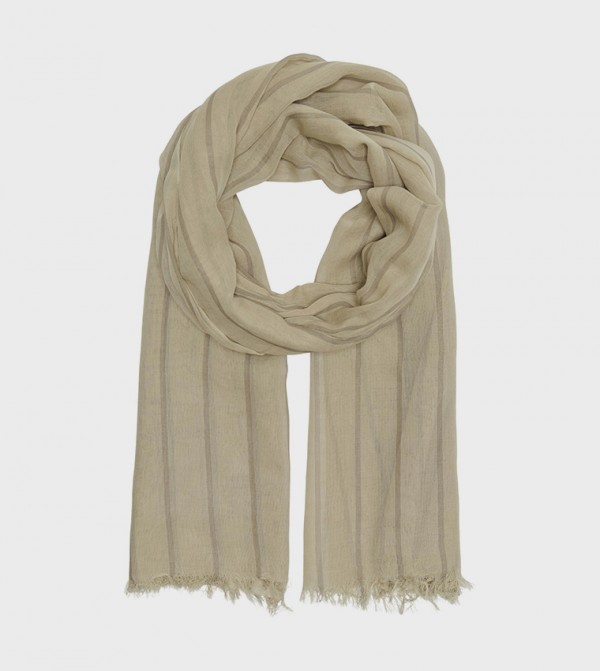 Only  Scarves - Beige Knitted Scarves
