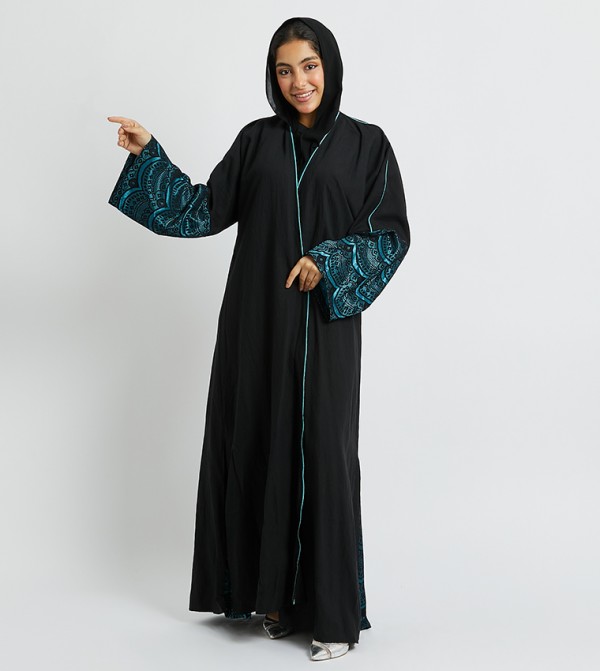اتش ام اتش ام - أسود Abayas