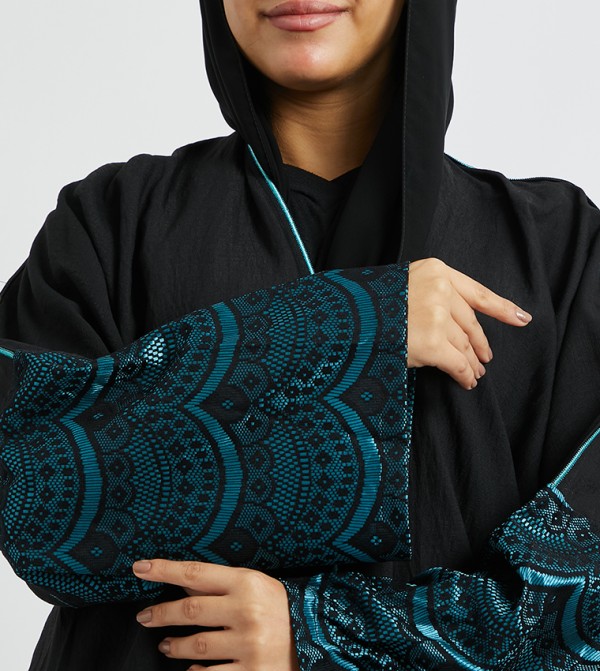 اتش ام اتش ام - أسود Abayas