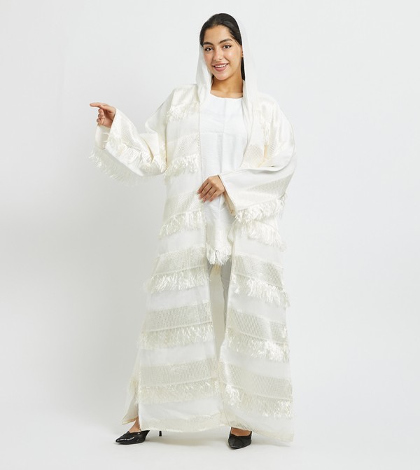 اتش ام اتش ام - أبيض Abayas