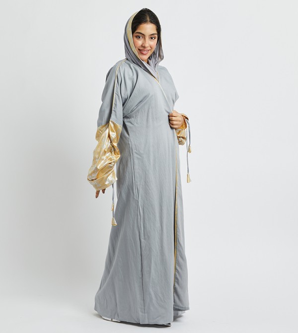 اتش ام اتش ام - رمادي Abayas