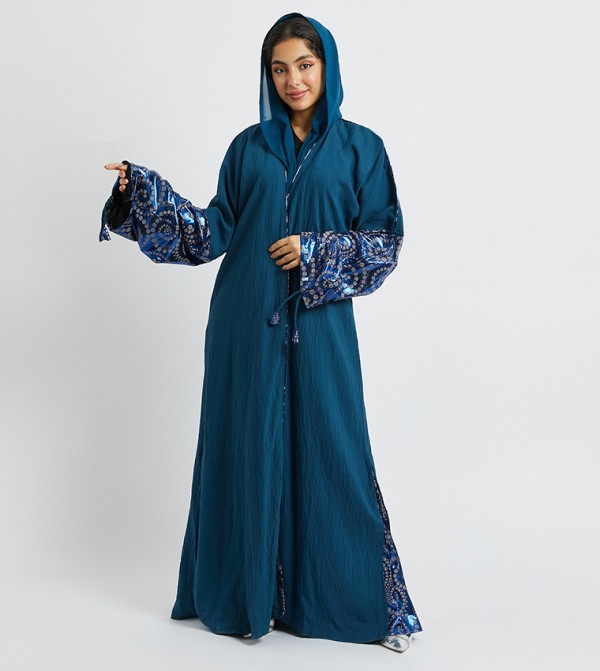 اتش ام اتش ام - أزرق Abayas