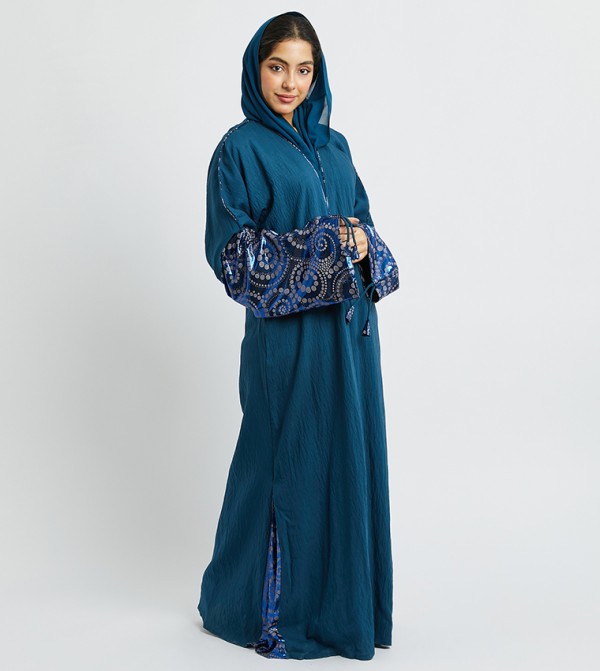 اتش ام اتش ام - أزرق Abayas