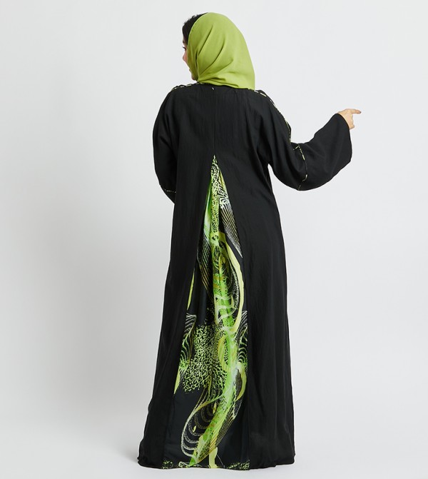 اتش ام اتش ام - أسود Abayas