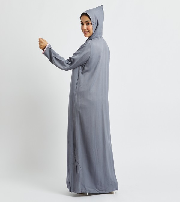 اتش ام اتش ام - رمادي Abayas