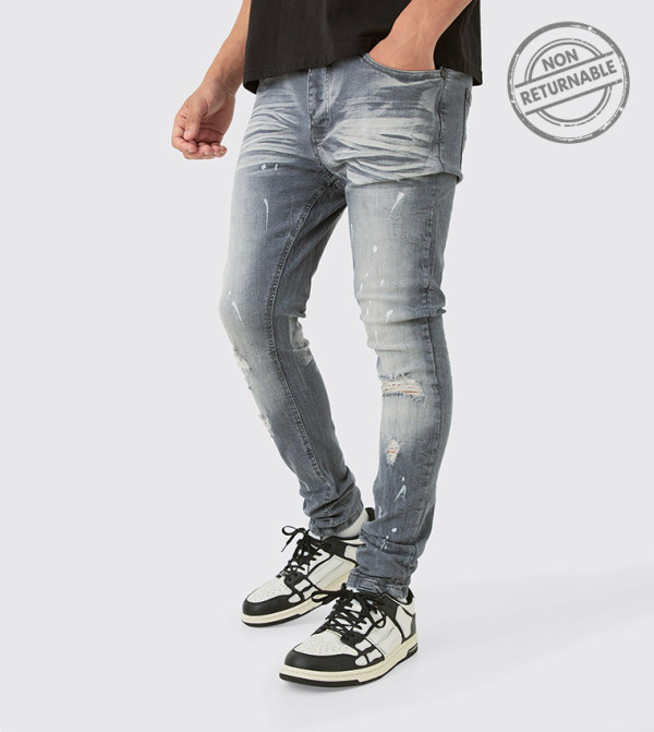 بوهو مان جينزات ضيقة جداً - رمادي جينز ضيق