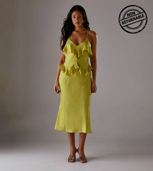 ويرهاوس  style-edit-ol - أصفر Midi Dresses