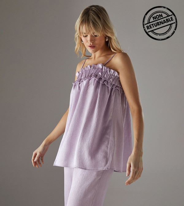 Warehouse  - Purple Sleeveless Tops