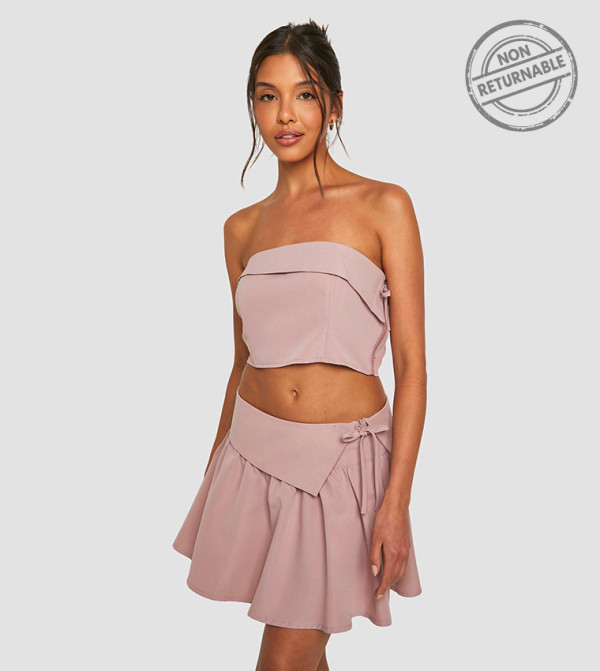 boohoo  b-glam-look - Mauve Mini Skirts